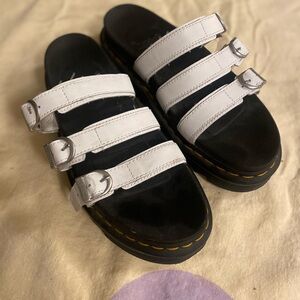 Dr. Martens White Sandals